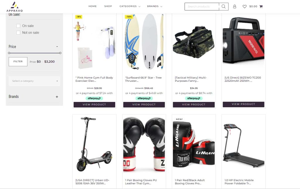General dropshipping store examples 2